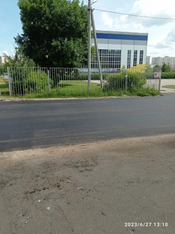 Ремонт асфальтового покрытия на придомовой территории дома № 21 в мкр. "Московский" г. Иваново