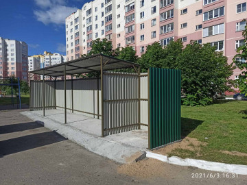 Установлена новая контейнерная площадка по адресу: Московский мкр., дом 16.
